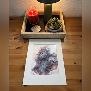 New Original Signed Artwork Alcohol Ink on Paper 214